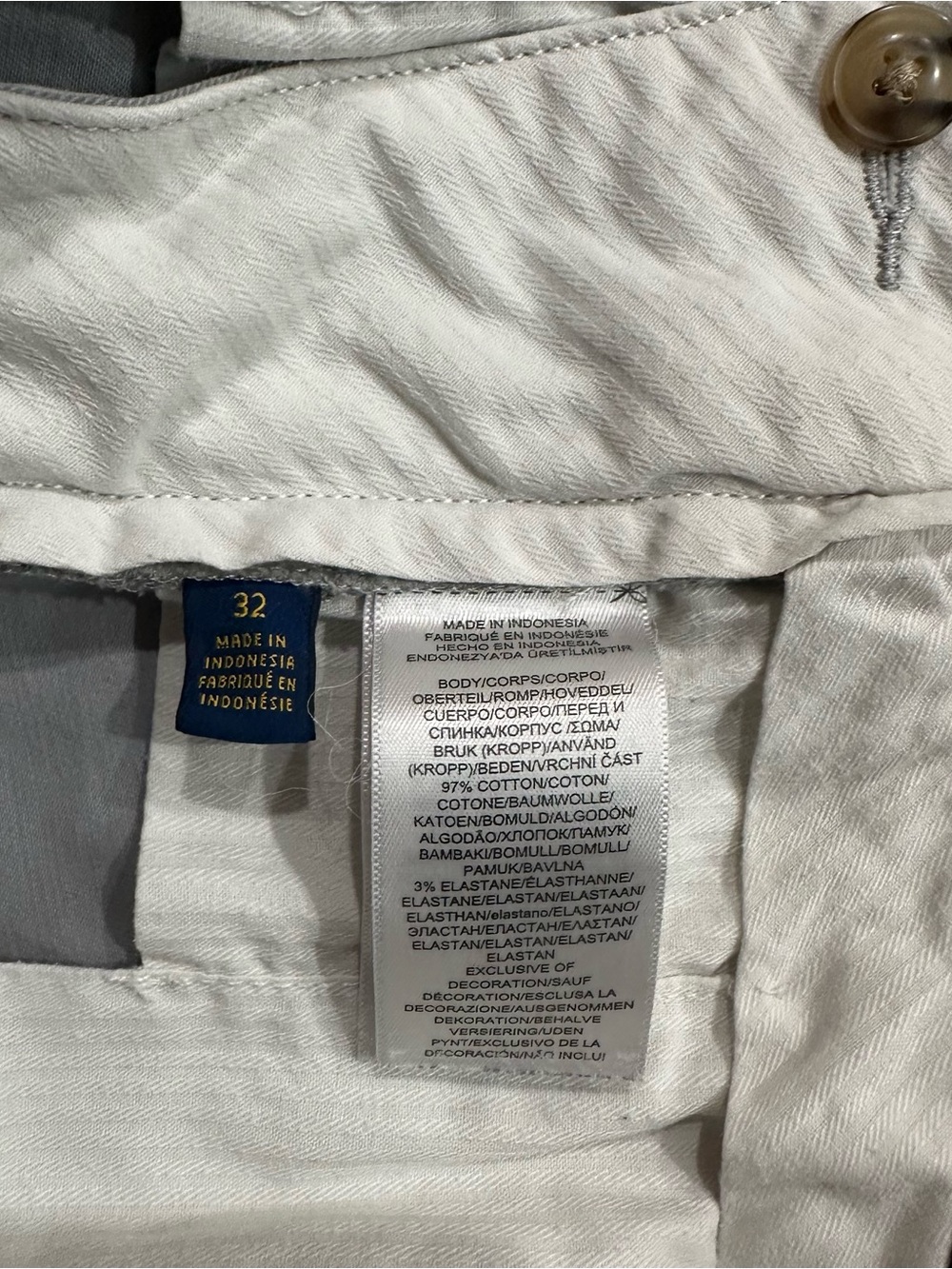 Polo Ralph Lauren Stretch Classic Fit Chino Shorts Mens 32 Light Gray Cotton - Picture 4 of 7